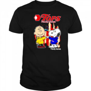 Tops Friendly Markets Charlie Brown and Snoopy shirt
