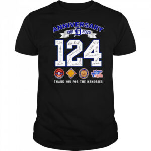 124 anniversary 1901 2025 Detroit Tigers thank you for the memories shirt