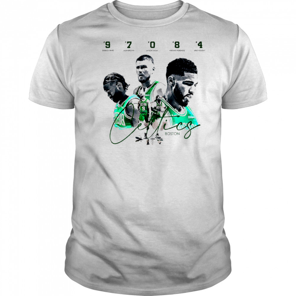 5 legendary players of the current Boston Celtics team shirt