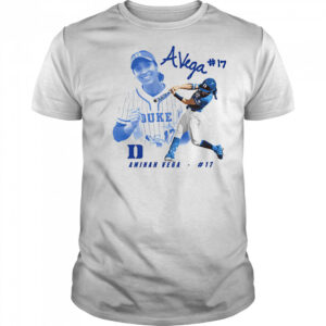 Aminah Vega Duke baseball portrait shirt