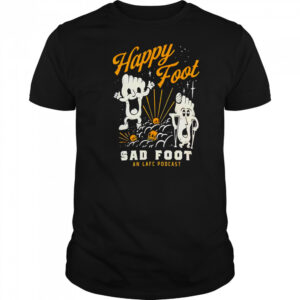 Biker Hand Drawn happy foot sad foot shirt