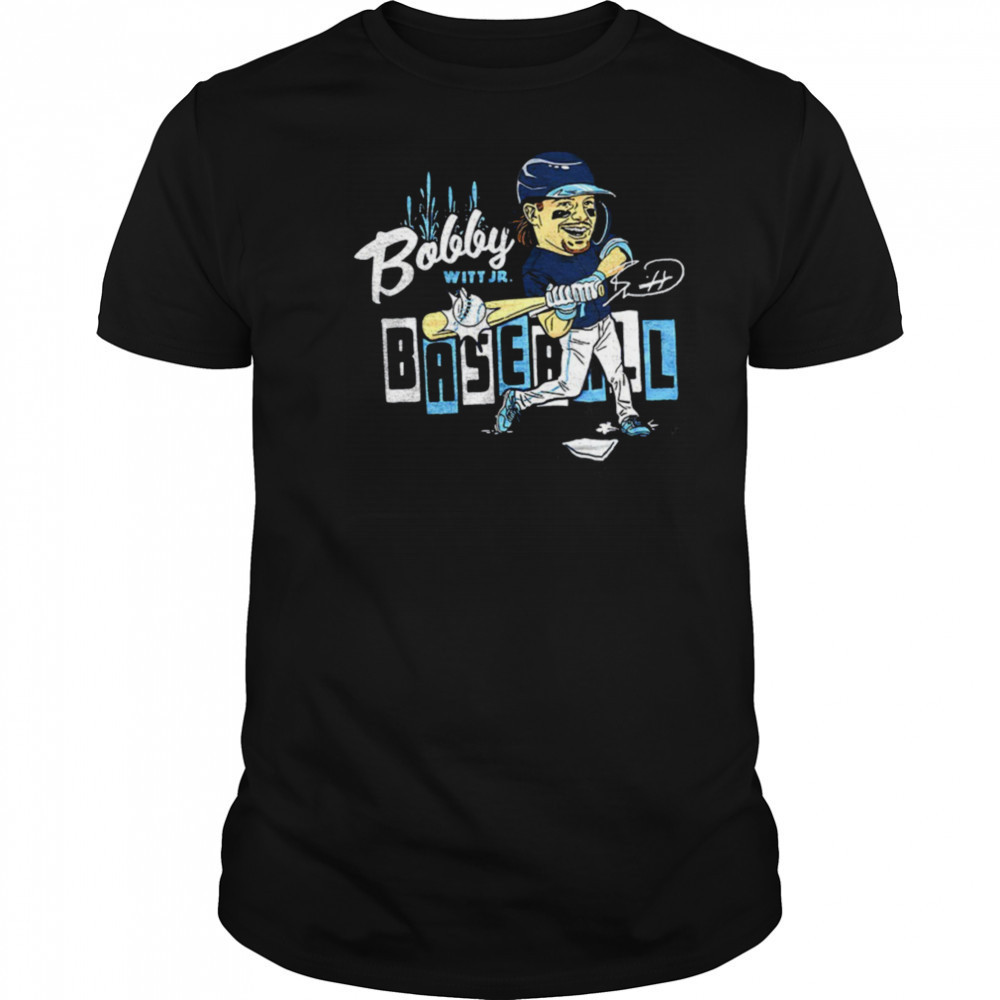 Bobby Witt Jr. #7 Kansas City Royals baseball caricature shirt