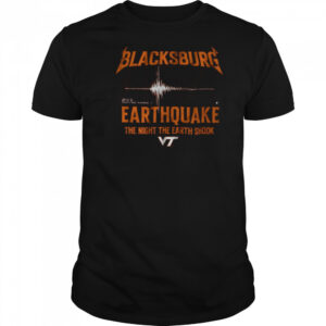 BreakingT Maroon Virginia Tech Hokies Blacksburg Earthquake T Shirt