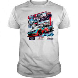 Checkered Flag Sports Kyle Larson 2025 Xfinity Series Andy’s Frozen Custard 300 Race Winner Texas Signature 2025 t-shirt