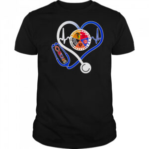 Chicago sports heart stethoscope shirt