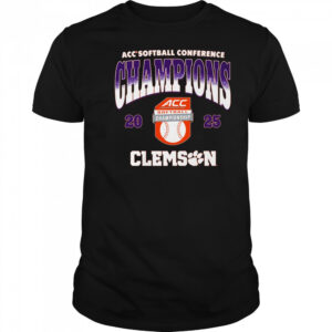 Clemson Tigers ACC Softball Conference Tournament Champions Retro 2025 t-shirt