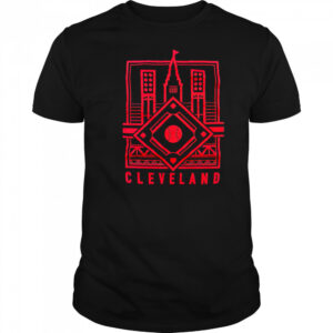 Cleveland Baseball Diamond Linework shirt