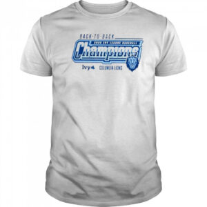 Columbia Lions baseball back to back 2025 Ivy league champions shirt