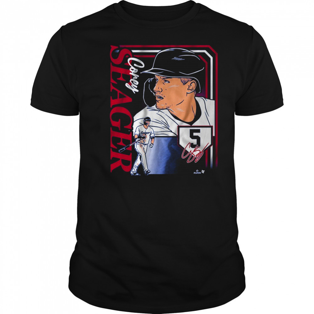 Corey Seager 5 Pittsburgh Pirates MLB Collage Frame Signature t-shirt