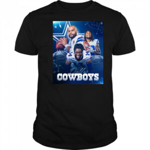 Dallas Cowboy CeeDee Lamb Dak Prescott There’s A New Trio In Dallas Poster t-shirt