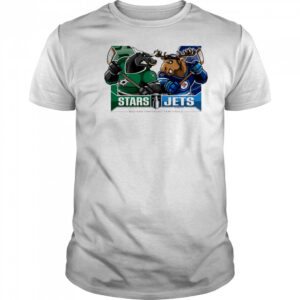 Dallas Stars Vs Winnipeg Jets 2025 2nd Round Matchups Western Conference Semi Finals Mascot t-shirt