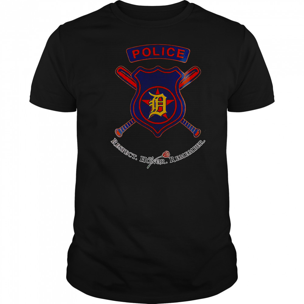 Detroit Tigers National Police Week Night 2025 Baseball T-Shirt