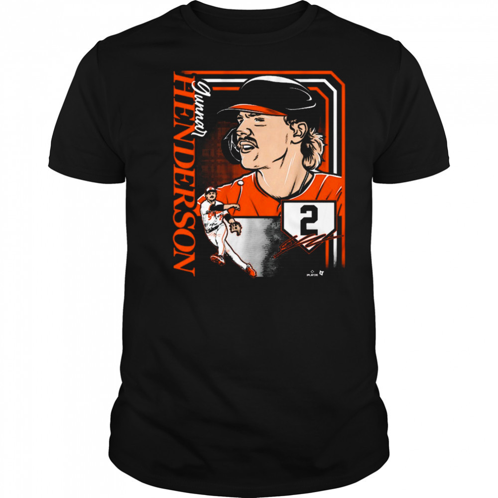 Gunnar Henderson 2 Collage Frame Baltimore Orioles MLB Signature t-shirt