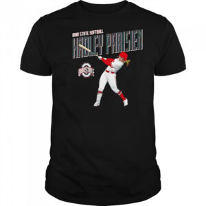 Hadley Parisien Ohio State softball cartoon shirt