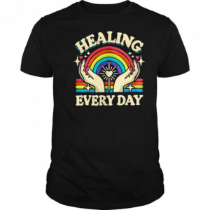 Healing Every Day rainbow vintage shirt