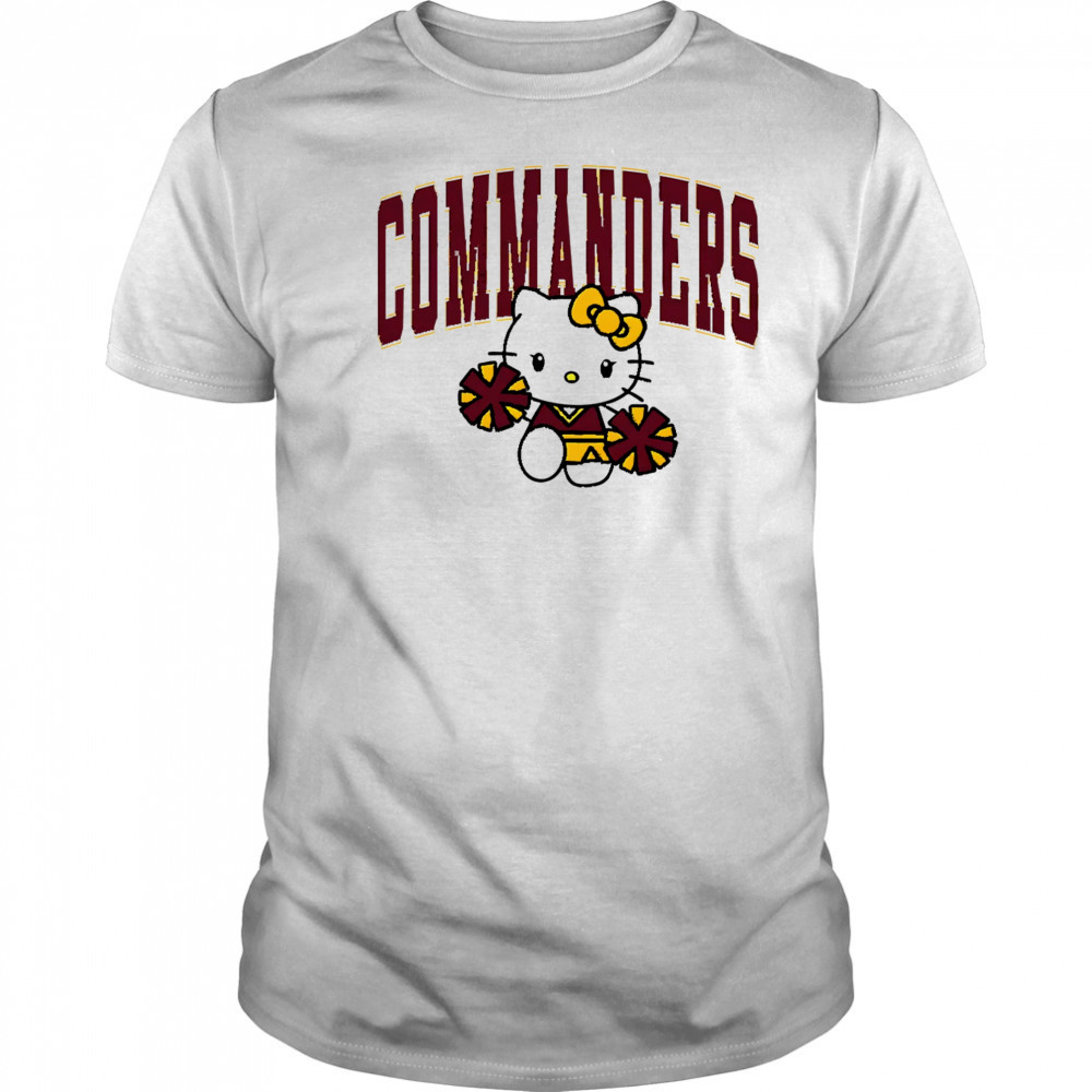 Hello Kitty Cheerleader Washington Commanders shirt
