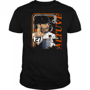 Jose Altuve Houston Astros MLB collage frame graphic shirt