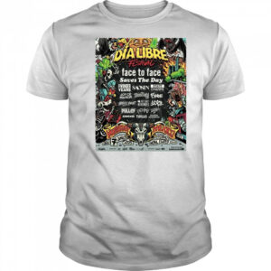 Joyce Manor Dialibre Festival Face To Face Saves The Day 2025 Mexico t-shirt