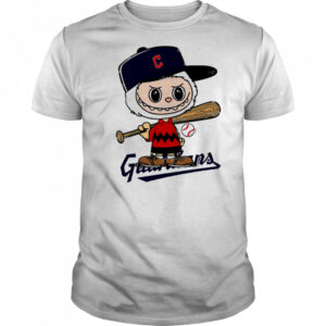Labubu Charlie Brown Cleveland Guardians shirt
