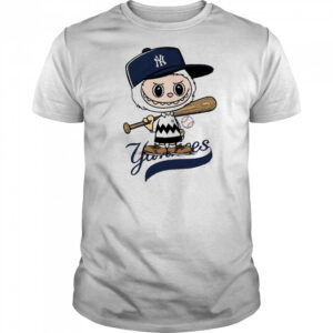 Labubu Charlie Brown New York Yankees shirt