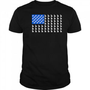 Logo Los Angeles Dodgers American Flag shirt