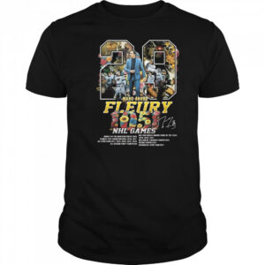 Marc Andre Fleury 1051 NHL Game Signature 2025 Shirt