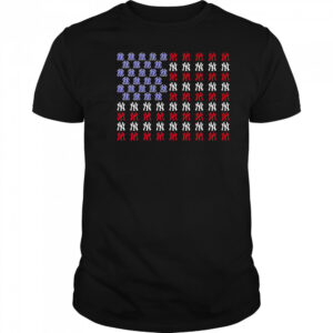 Memorial Day and the 4th of July American flag New York Yankees logo shirt