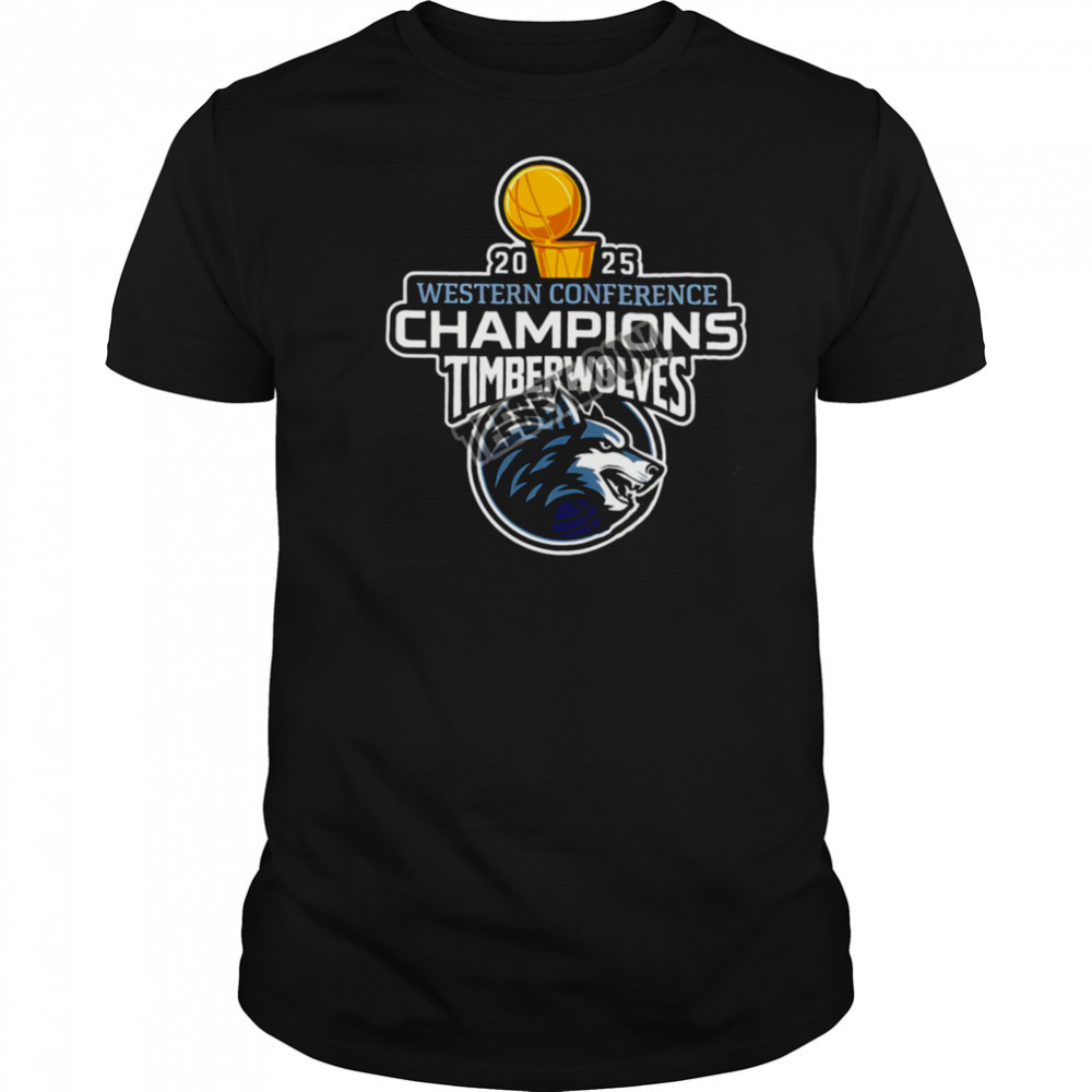 Minnesota Timberwolves Playoffs 2025 Western Conference Champions Shirt
