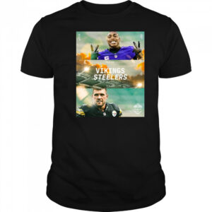 Minnesota Vikings Vs Pittsburgh Steelers 28 09 2025 NFL Dublin Game Croke Park Poster t-shirt