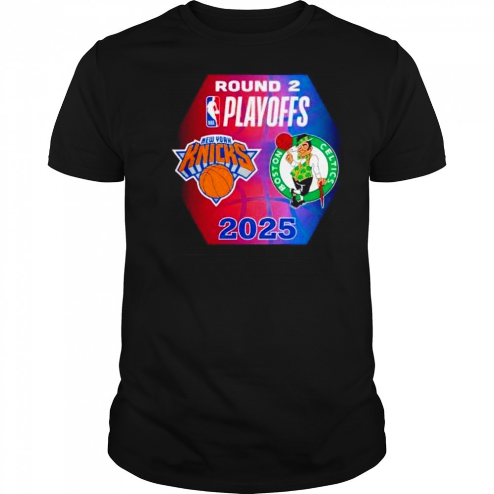NBA Playoffs round 2 New York Knicks vs Boston Celtics 2025 shirt