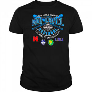 Nebraska Huskies Southeastern Louisiana LSU NCAA Division I Softball Regional 2025 shirt
