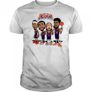 New York Knicks Josh Hart Mikal Bridges Jalen Brunson and Karl-Anthony Towns cartoon shirt