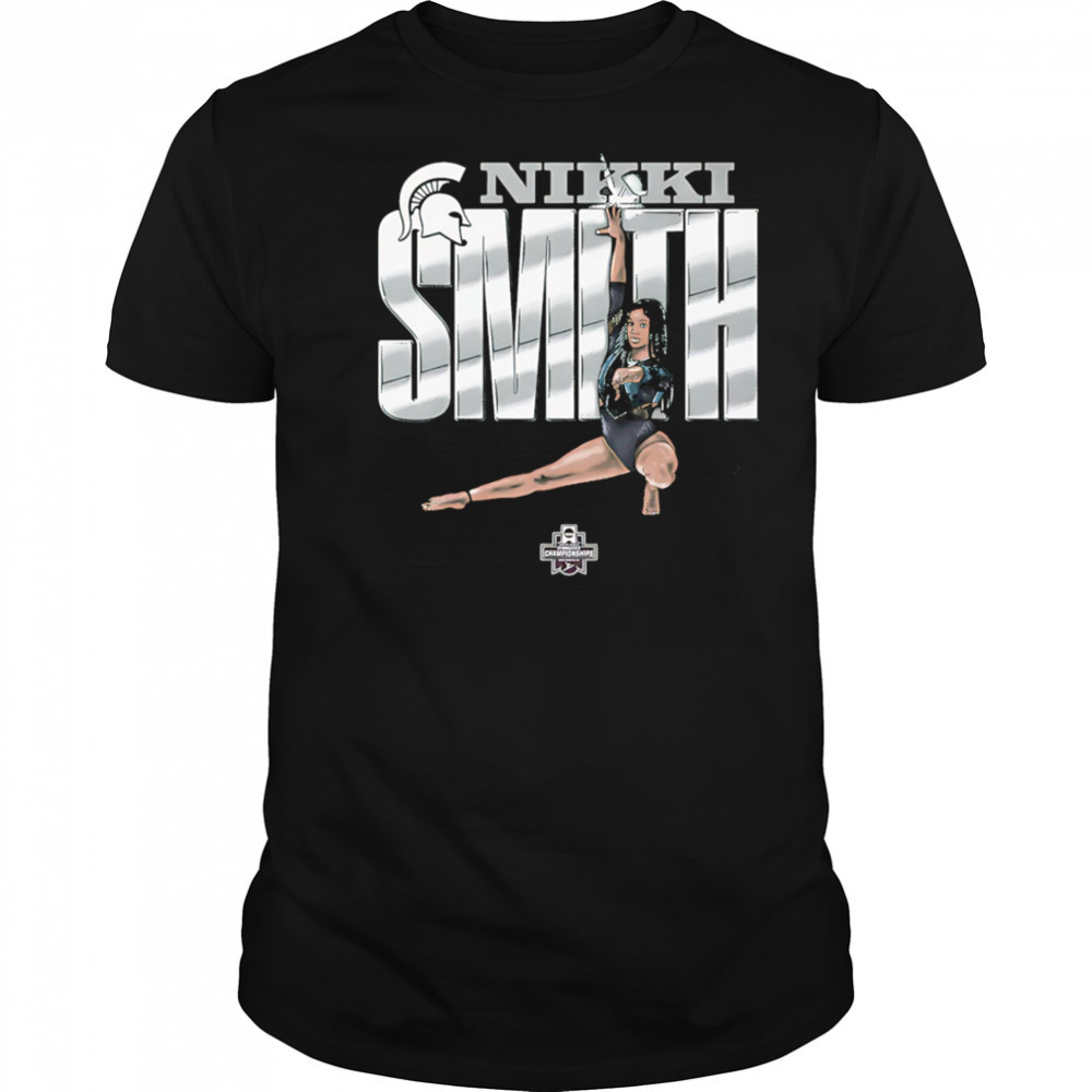 Nikki Smith Michigan State gymnastics cartoon shirt