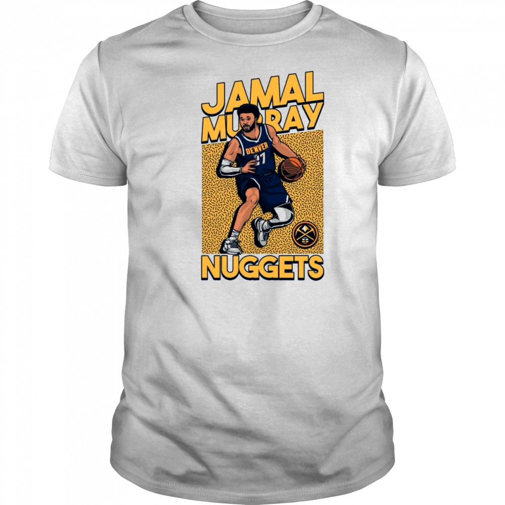 Nuggets #27 Jamal Murray In Action Shirt