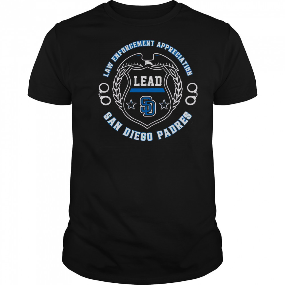 Official San Diego Padres Law Enforcement Appreciation Day 2025 T-Shirt