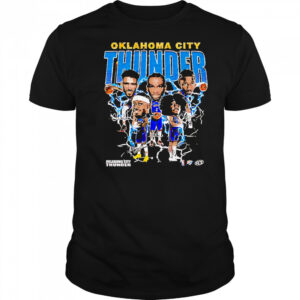 Oklahoma City Thunder team players bighead retro shirt