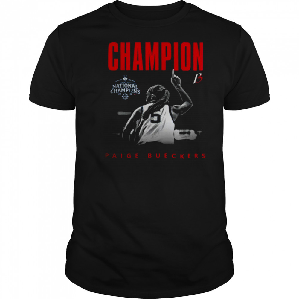 Paige Bueckers Merch UConn NCAA Women’s Basketball Paige Bueckers National Champion T Shirt