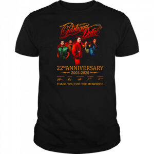 Parkway Drive 22nd anniversary 2003 2025 thank you for the memories shirt