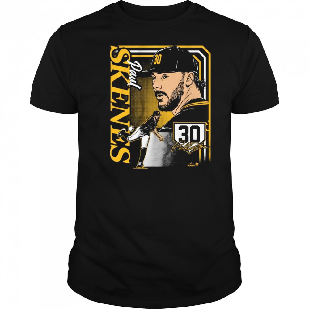 Paul Skenes Collage Frame Pittsburgh Pirates MLB Signature t-shirt