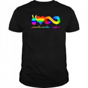 Peace love Autism acceptance shirt