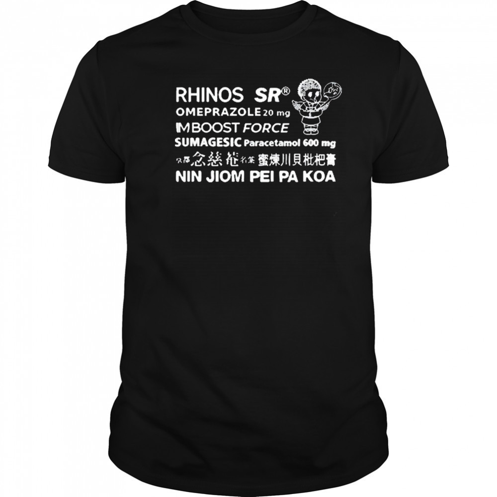 Rhinos Sr Omeprazole 20 Mg Imboost Force Sumagesic Paracetamol 600 Mg Nin Jiom Pei Pa Koa t-shirt