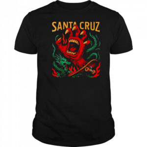 Santa Cruz hand graphic shirt