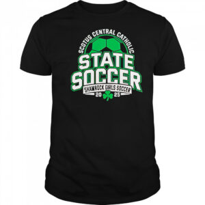 Scotus Central Catholic State Soccer Shamrock Girls Soccer 2025 T-Shirt