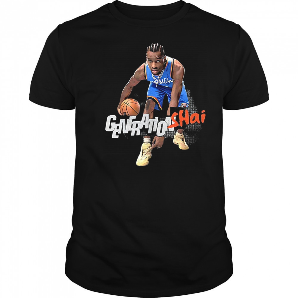 Shai Gilgeous-Alexander Oklahoma City Thunder SLAM February March 2025 cover graphic shirt