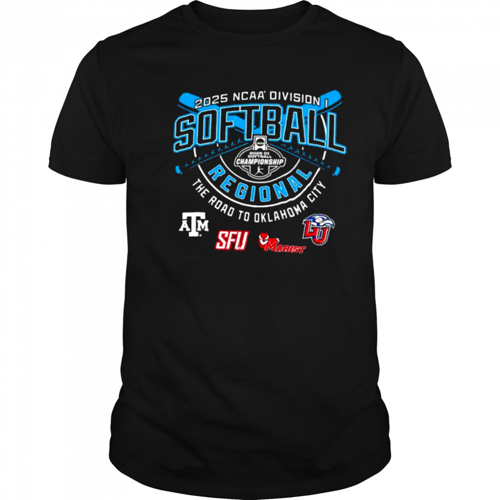 Texas A&M SFU Marist Red Foxes Liberty Flames NCAA Division I Softball Regional 2025 shirt