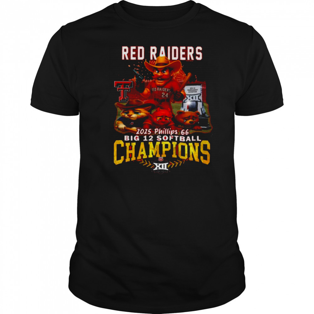 Texas Tech Red Raiders 2025 Big 12 Softball Champions Phillips 66 shirt