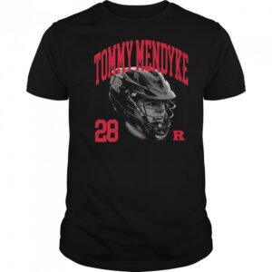 Tommy Mendyke 28 Rutgers Scarlet Knights Lacrosse NCAA Division I Portrait t-shirt