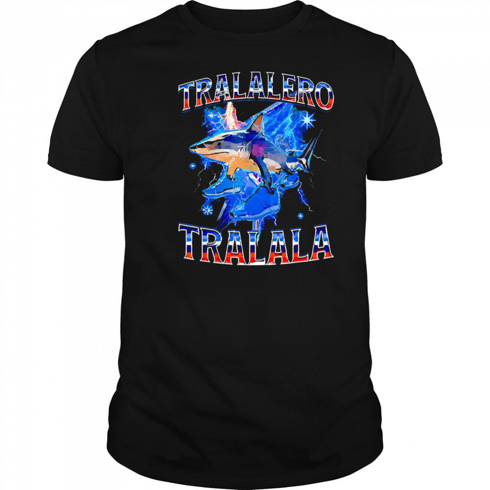 Tralalero Tralala Shark Brainrot Meme shirt