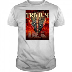 Trivium Band Tour 2025 European Headlining Dates Schedule Tour Dates t-shirt