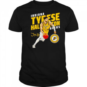 Tyrese Haliburton Indiana Pacers Slant shirt